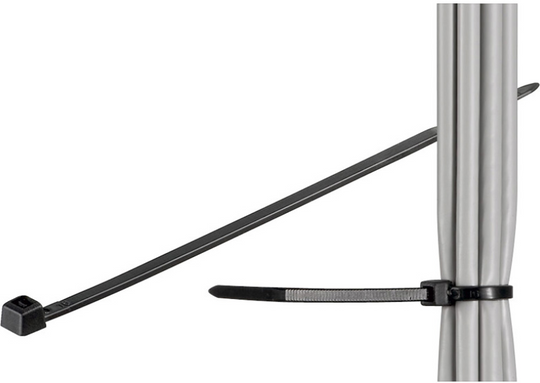 Cable tie 100pcs BlackMicroConnect
