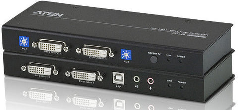 DVI Dual View KVM ExtenderAten
