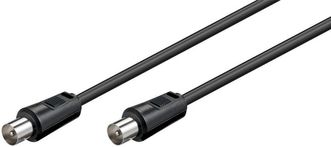 Coax M-M 1.5m Black 75 OhmMicroConnect