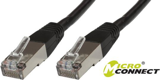 F/UTP CAT5e 3m Black PVCMicroConnect