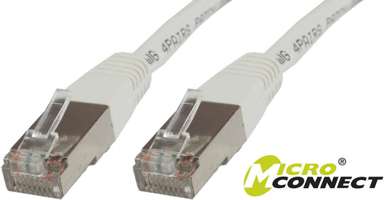 F/UTP CAT5e 0.5m White PVCMicroConnect