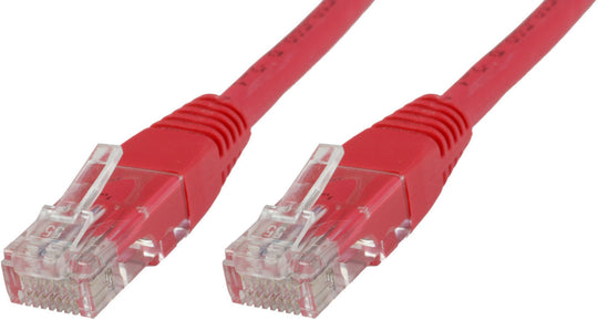 U/UTP CAT5e 0.5M Red PVCMicroConnect