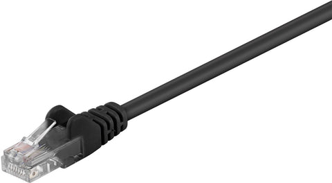 U/UTP CAT5e 0.25M Black PVCMicroConnect