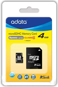 4GB MICRO SD Class 4ADATA