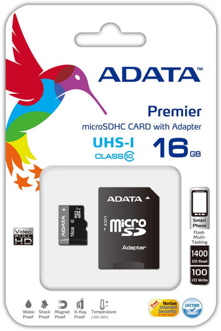 16GB MicroSDHC CLASS10ADATA