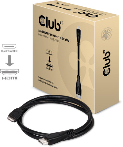 Cable Mini-HDMI > HDMI 2.0Club3D