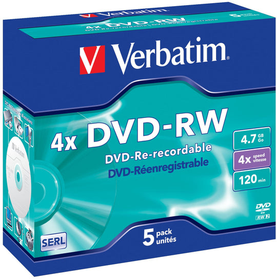 DVD-RW 4x, Data 4.7GB BrandedVerbatim