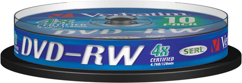 DVD-RW 4x, 4.7GB BrandedVerbatim
