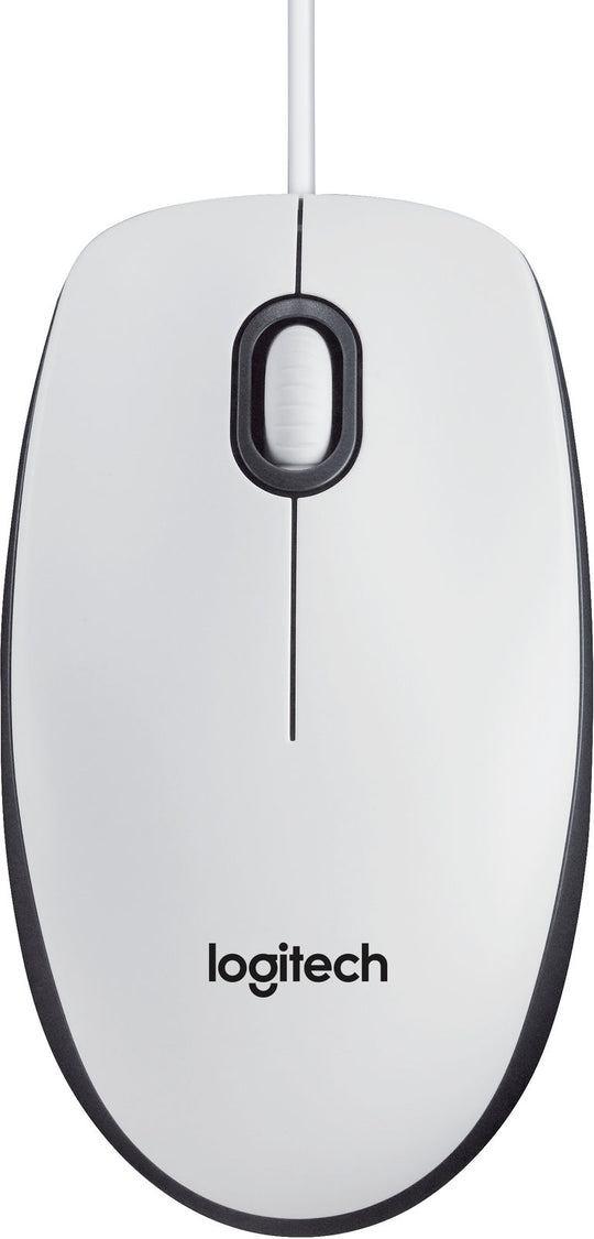 M100, Corded mouse, WhiteLogitech