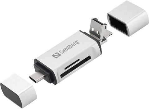 Card Reader USB-C+USB+MicroUSBSandberg