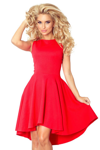 Numoco Lacosta - Exclusive dress with longer back - Red 66-12