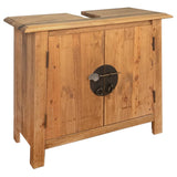 vidaXL Bathroom Furniture Set Solid Recycled Pinewood