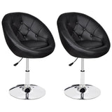 vidaXL 1/2x Bar Stool Faux Leather Kitchen Dining Room Seating Multi Colors