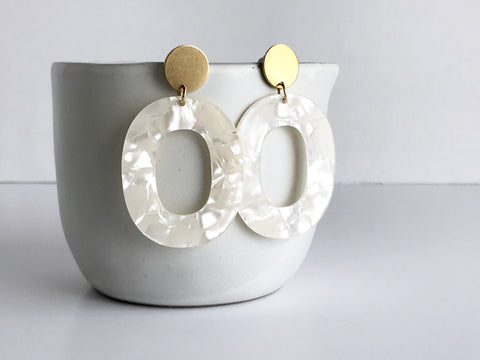 coco earrings - frost