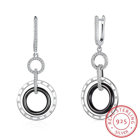 SH-CE002-BK Fashion Dangle Earrings