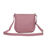 CT12261M BLUSH - Solid Color Handbag With Flap And Buckle Detail