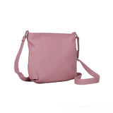 CT12261M BLUSH - Solid Color Handbag With Flap And Buckle Detail