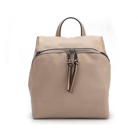 CT26392 APRICOT - Simple solid color backpack for women (was £7)