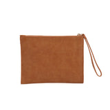 CT30122 TEA - Thin Wallet With Long Zipper Pull And Metal Element Decoration