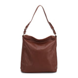 CT30129 BROWN - Simple Solid Color Shoulder Bag With Buckle Handle Design (was £11)