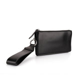CT31462 BLACK - Simple Wallet With Special Handles And Metal Ring Design
