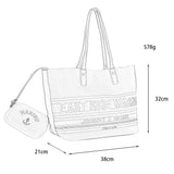 HD-70052+1-BEIGE - Simple handbag With Slim Strap