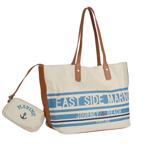 HD-70052+1-BEIGE - Simple handbag With Slim Strap