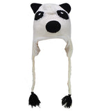 HGRQ177 Black&White - Lovely Panda Shaped Knitted Winter Hat (Was £3.00)