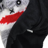 HGRQ179 Grey  -  Monkey Shaped Knitted Winter Hat (Was £3.00)
