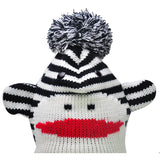 HGRQ180 Black&White  -  Shark Shaped Knitted Winter Hat (Was £3.00)