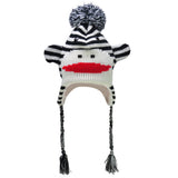 HGRQ180 Black&White  -  Shark Shaped Knitted Winter Hat (Was £3.00)