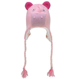 HGRQ187 Pink  -  Lovely Animal Shaped Knitted Winter Hat (Was £3.00)