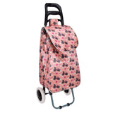 HGRQ334 PINK - Assorted Colors - Bicycle Print Trolley Bag