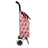 HGRQ334 PINK - Assorted Colors - Bicycle Print Trolley Bag