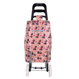 HGRQ334 PINK - Assorted Colors - Bicycle Print Trolley Bag