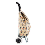 HGRQ334 YELLOW - Assorted Colors - Bicycle Print Trolley Bag