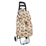 HGRQ334 YELLOW - Assorted Colors - Bicycle Print Trolley Bag