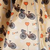 HGRQ334 YELLOW - Assorted Colors - Bicycle Print Trolley Bag