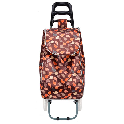 HGRQ337 COFFEE - Assorted Colors - Cartoon Chick Pattern Print Trolley Bag