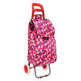 HGRQ339 FUSHIA - Assorted Colors - Flowers Pattern Printed Trolley Bag