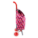 HGRQ339 FUSHIA - Assorted Colors - Flowers Pattern Printed Trolley Bag