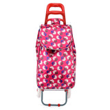 HGRQ339 FUSHIA - Assorted Colors - Flowers Pattern Printed Trolley Bag