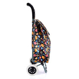 HGRQ341 BLACK - Assorted Colors - Cartoon Fruit Pattern Printed Trolley Bag