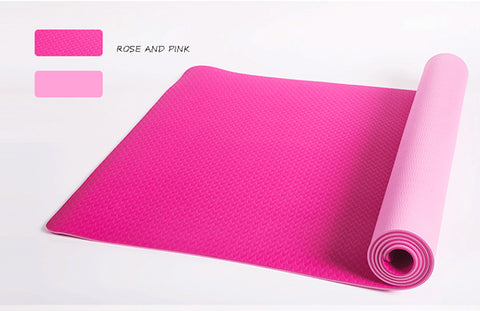 Yoga mats tpe embossed logo