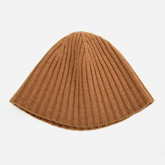 HW003-CAMEL -   Ladies autumn/winter knitted bucket hat