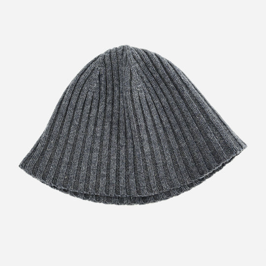 HW003-DARKGREY -   Ladies autumn/winter knitted bucket hat