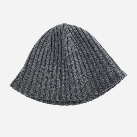 HW003-DARKGREY -   Ladies autumn/winter knitted bucket hat