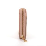 LB00620 Beige - Fashion Long Wallet With Studs Decoration