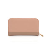 LB00620 Beige - Fashion Long Wallet With Studs Decoration