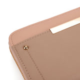 LB00620 Beige - Fashion Long Wallet With Studs Decoration